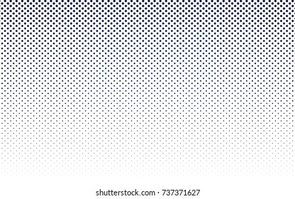Dark BLUE vector pattern with colored spheres. Geometric sample of repeating circles on white background in halftone style.