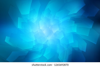 Dark BLUE vector pattern with colorful hexagons. Illustration with set of colorful hexagons. Beautiful design for your business advert.