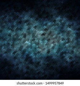 Dark BLUE vector pattern with colorful hexagons. Illustration with set of colorful hexagons. New template for your brand book.