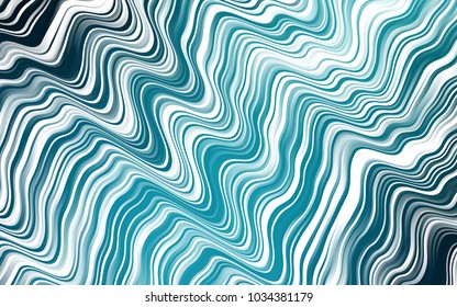 Dark BLUE vector pattern with curved circles. Brand-new colored illustration in marble style with gradient. New composition for your brand book.