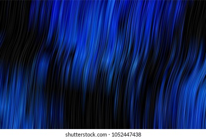 Dark BLUE vector pattern with curved circles. Brand-new colored illustration in marble style with gradient. A completely new template for your business design.