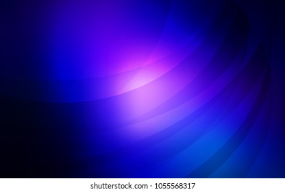 Dark BLUE vector pattern with curved circles. Brand-new colored illustration in marble style with gradient. Marble style for your business design.