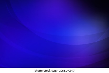 Dark BLUE vector pattern with curved circles. Colorful illustration in abstract marble style with gradient. New composition for your brand book.