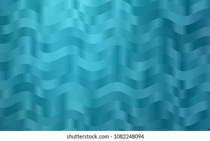 Dark BLUE vector pattern with curved circles. Glitter abstract illustration with wry lines. Marble design for your web site.
