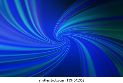 Dark BLUE vector pattern with curved lines. Shining colorful illustration in simple style. Abstract design for your web site.