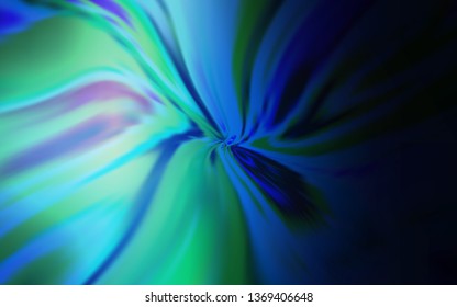 Dark BLUE vector pattern with curved lines. Brand new colorful illustration in simple style. A completely new design for your business.