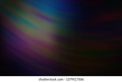 Dark BLUE vector pattern with curved lines. Geometric illustration in abstract style with gradient.  Abstract style for your business design.