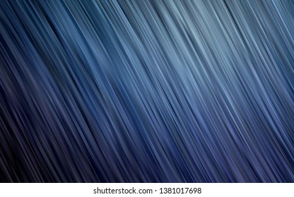 Dark BLUE vector pattern with curved circles. Blurred geometric sample with gradient bubbles.  Marble design for your web site.