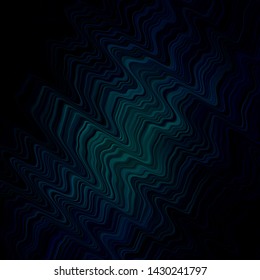 Dark BLUE vector pattern with curved lines. Colorful illustration in abstract style with bent lines. Pattern for websites, landing pages.