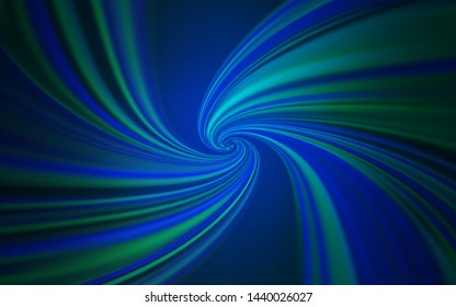 Dark BLUE vector pattern with curved lines. Colorful illustration in simple style with gradient. Elegant pattern for a brand book.