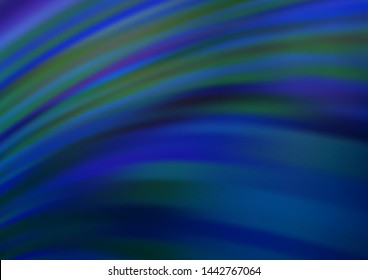 Dark BLUE vector pattern with curved circles. A sample with blurred bubble shapes. A new texture for your  ad, booklets, leaflets.