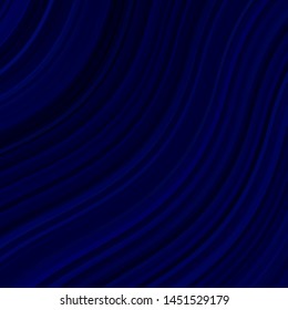 Dark BLUE vector pattern with curved lines. Bright illustration with gradient circular arcs. Pattern for websites, landing pages.