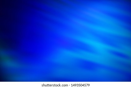 Dark BLUE vector pattern with curved lines. Brand new colorful illustration in simple style. Brand new design for your ads, poster, banner.