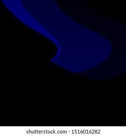 Dark BLUE vector pattern with curved lines. Colorful illustration with curved lines. Pattern for busines booklets, leaflets