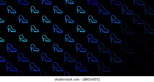 Dark blue vector pattern with feminism elements. Simple design in abstract style with women’s rights activism. Simple design for your web site.
