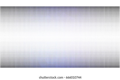 DARK BLUE vector pattern of geometric circle shapes. Colorful mosaic banner. Geometric background with colored disks.