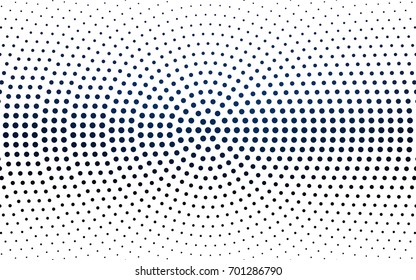 DARK BLUE vector pattern of geometric circle shapes. Colorful mosaic banner. Geometric background with colored disks.