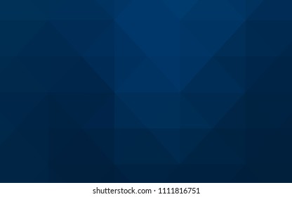 Dark BLUE vector pattern with gradient triangles. Elegant bright polygonal illustration with gradient. Brand new style for your business design.