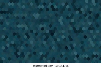 Dark BLUE vector pattern. Hexagonal template. Geometric sample. Repeating hexagon shapes. Brand-New texture for your design. Pattern can be used for background