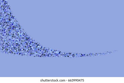 Dark BLUE vector pattern. Hexagonal template. Geometric sample. Repeating hexagon shapes. Brand-New texture for your design. Pattern can be used for background