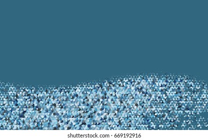 Dark BLUE vector pattern. Hexagonal template. Geometric sample. Repeating hexagon shapes. Brand-New texture for your design. Pattern can be used for background