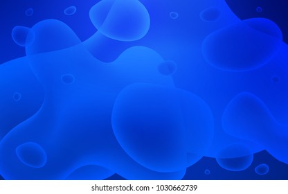 Dark BLUE vector pattern with lamp shapes. Modern gradient abstract illustration with bandy lines. Memphis design for your web site.