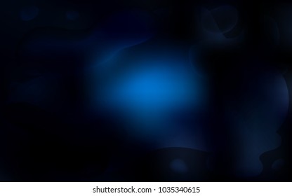 Dark BLUE vector pattern with lamp shapes. A vague circumflex abstract illustration with gradient. The best blurred design for your business.