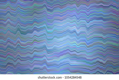 Dark BLUE vector pattern with lamp shapes. Colorful abstract illustration with gradient lines. Pattern for your business design.