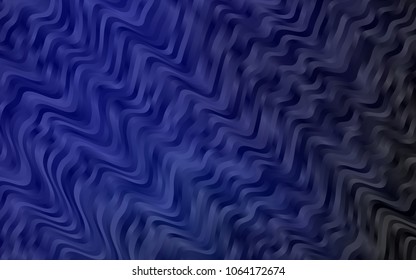 Dark BLUE vector pattern with lamp shapes. Colorful illustration in abstract marble style with gradient. Textured wave pattern for backgrounds.