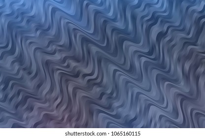 Dark BLUE vector pattern with lamp shapes. Creative geometric illustration in marble style with gradient. A completely new template for your business design.
