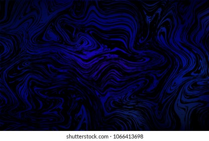 Dark BLUE vector pattern with lamp shapes. Creative illustration in halftone marble style with gradient. A new texture for your  ad, booklets, leaflets.