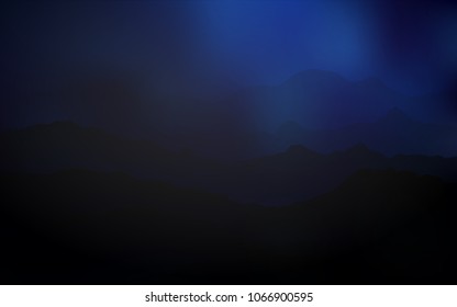 Dark BLUE vector pattern with lamp shapes. An elegant bright illustration with gradient. Pattern for your business design.