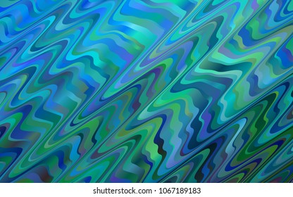 Dark BLUE vector pattern with lamp shapes. A sample with blurred bubble shapes. Brand-new design for your ads, poster, banner.