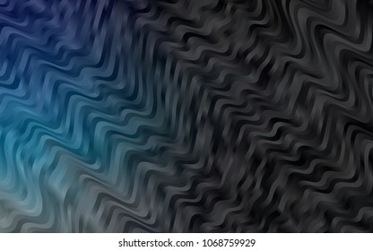 Dark BLUE vector pattern with lamp shapes. Colorful illustration in abstract marble style with gradient. Pattern for your business design.