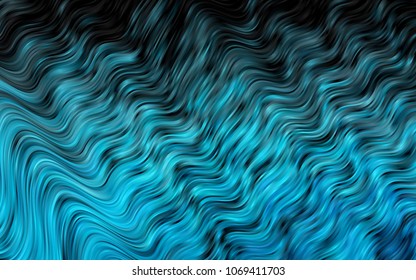 Dark BLUE vector pattern with lamp shapes. An elegant bright illustration with gradient. New composition for your brand book.