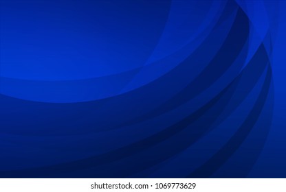 Dark BLUE vector pattern with lamp shapes. Shining illustration, which consist of blurred lines, circles. Textured wave pattern for backgrounds.