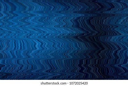 Dark BLUE vector pattern with lamp shapes. Geometric illustration in marble style with gradient.  Marble design for your web site.