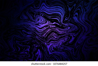 Dark BLUE vector pattern with lamp shapes. Glitter abstract illustration with wry lines. A completely new memphis design for your business.