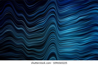 Dark BLUE vector pattern with lamp shapes. Colorful illustration in abstract marble style with gradient. The elegant pattern for brand book.