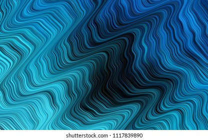 Dark BLUE vector pattern with lamp shapes. A completely new color illustration in marble style. Pattern for your business design.