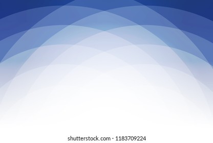 Dark BLUE vector pattern with lamp shapes. Blurred geometric sample with gradient bubbles.  New composition for your brand book.