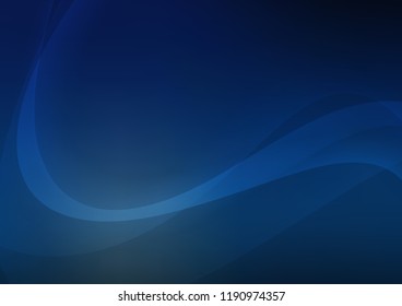 Dark BLUE vector pattern with lamp shapes. Glitter abstract illustration with wry lines. A completely new template for your business design.