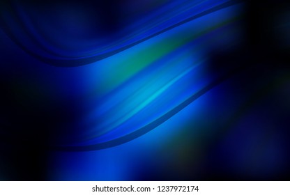 Dark BLUE vector pattern with lamp shapes. Shining crooked illustration in marble style. A completely new template for your business design.
