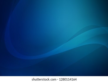 Dark BLUE vector pattern with lamp shapes. Glitter abstract illustration with wry lines. A completely new marble design for your business.