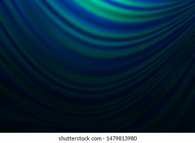 Dark BLUE vector pattern with lamp shapes. Shining crooked illustration in marble style. The template for cell phone backgrounds.