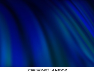 Dark BLUE vector pattern with lamp shapes. A sample with blurred bubble shapes. New composition for your brand book.