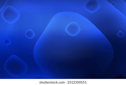 Dark BLUE vector pattern with lamp shapes. Shining crooked illustration in memphis style. Memphis design for your web site.