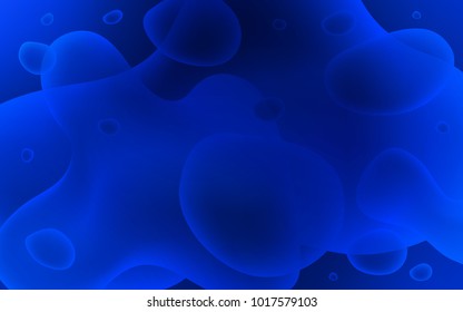 Dark BLUE vector pattern with lava shapes. Modern gradient abstract illustration with bandy lines. Memphis style for your business design.