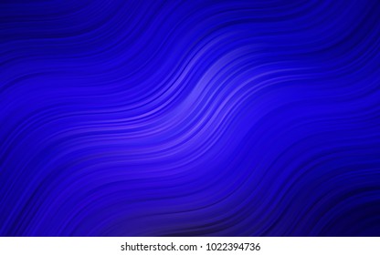 Dark BLUE vector pattern with lava shapes. Shining crooked illustration in marble style. The best blurred design for your business.