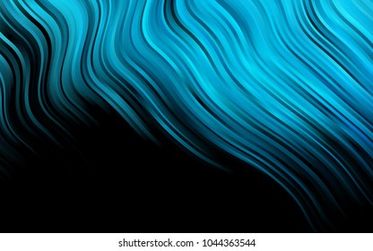 Dark BLUE vector pattern with lava shapes. Colorful illustration in abstract marble style with gradient. Pattern for your business design.